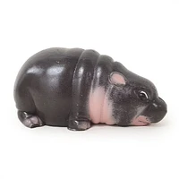 True Heart Treasures Reborn Animals: Pygmy Hippo Realistic Mini Taba Squishy Newborn Hippopotamus