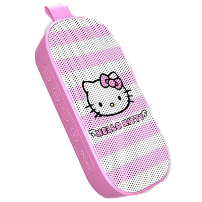 Hello Kitty Sanrio 50th Anniversary Pink Striped Bluetooth Speaker "Showcase Exclusive"