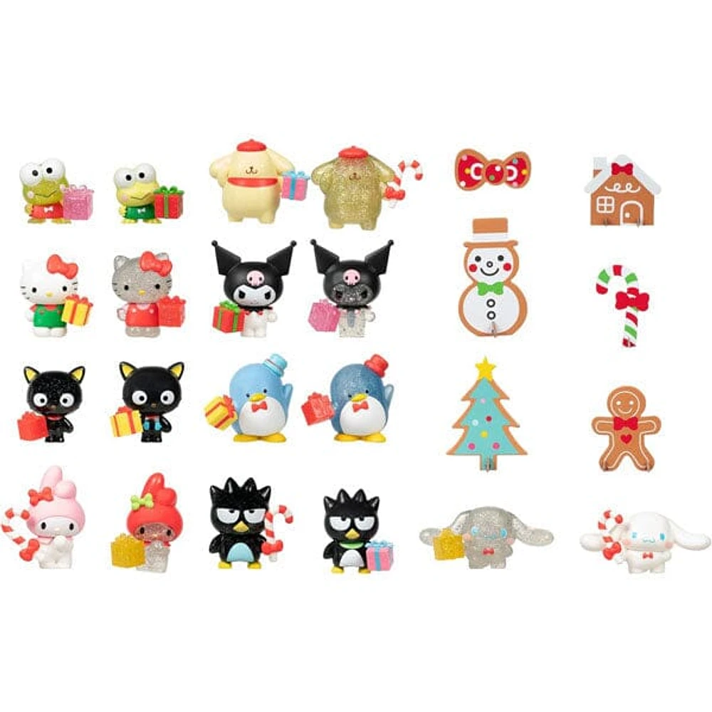 Hello Kitty Sanrio 24-Day Countdown Mini Figurine Advent Calendar by Jazwares (42pc)