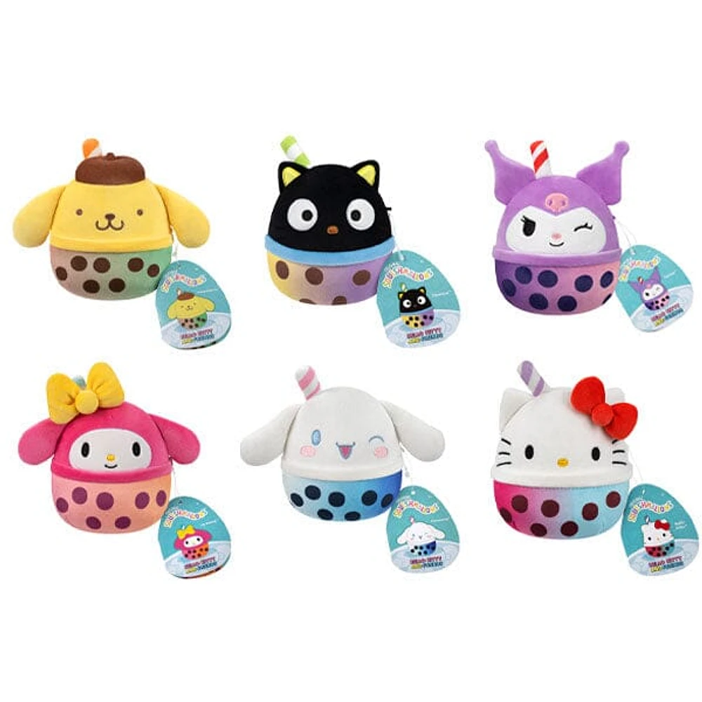 Squishmallows Plush Toys Blind Bag 5" Sanrio Mystery Boba Tea Squad