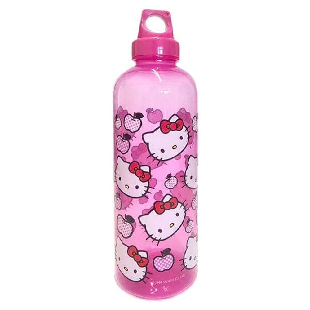 Hello Kitty Sanrio 30oz Transparent Pink Sport Water Bottle