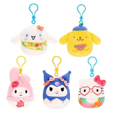 Squishmallows Plush Toys 3.5" 2025 Sanrio Hello Kitty & Friends Clip-On Squad (Characters Ship Assorted)