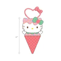 Hello Kitty And Friends: Ice Cream Cones 4" Clip-On Plush Toy (Characters Ship Asst.)