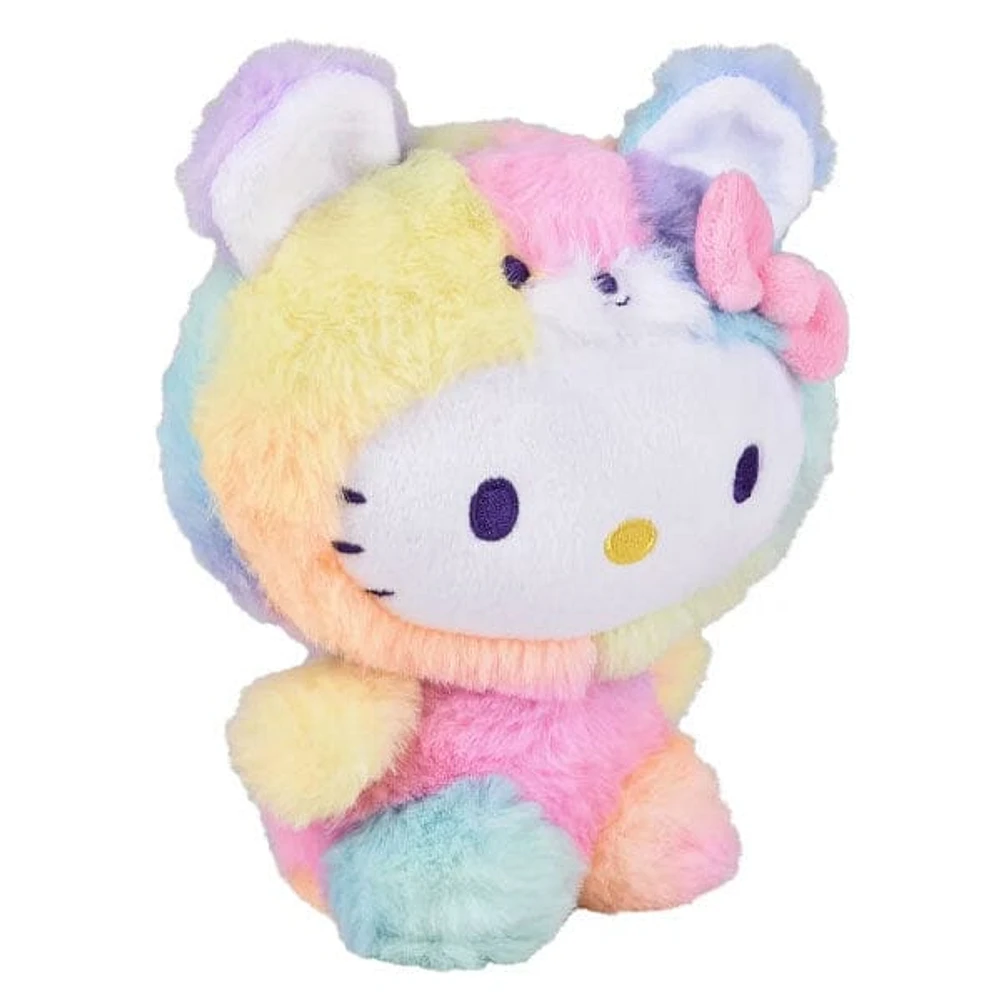 Hello Kitty 6.5" Fuzzy Rainbow Sherbet Onesie Plush (Style Ships Assorted)