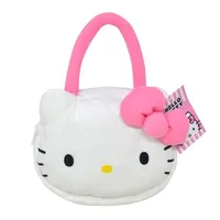 Hello Kitty 9" Head-Shaped Plush Handbag Purse