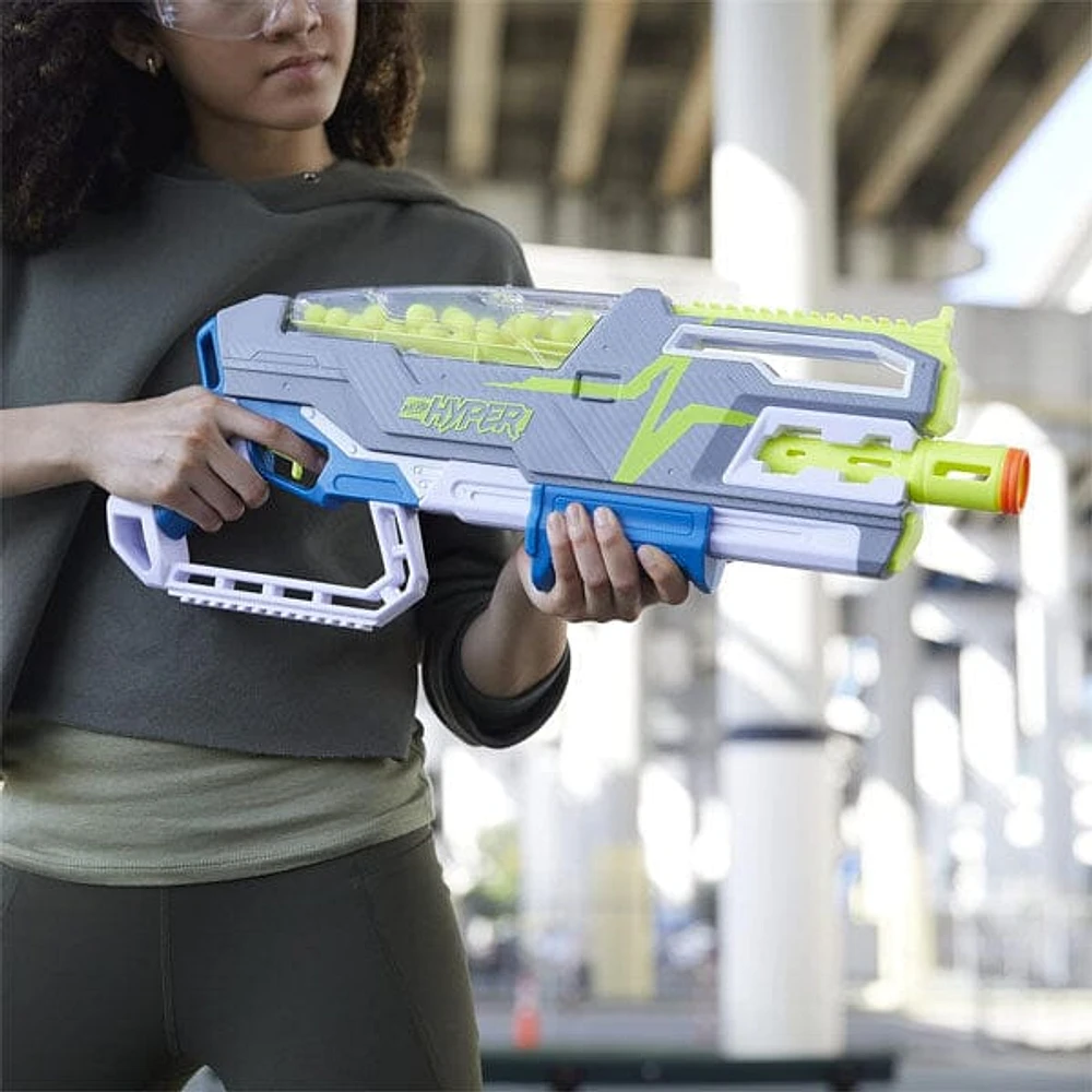 Hasbro Nerf Hyper Siege 50 Pump Action Blaster (Includes 40 Rounds & Eyewear)