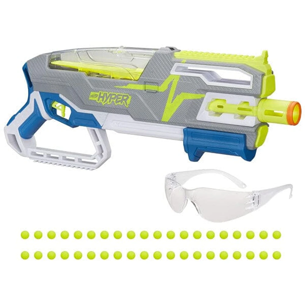 Hasbro Nerf Hyper Siege 50 Pump Action Blaster (Includes 40 Rounds & Eyewear)