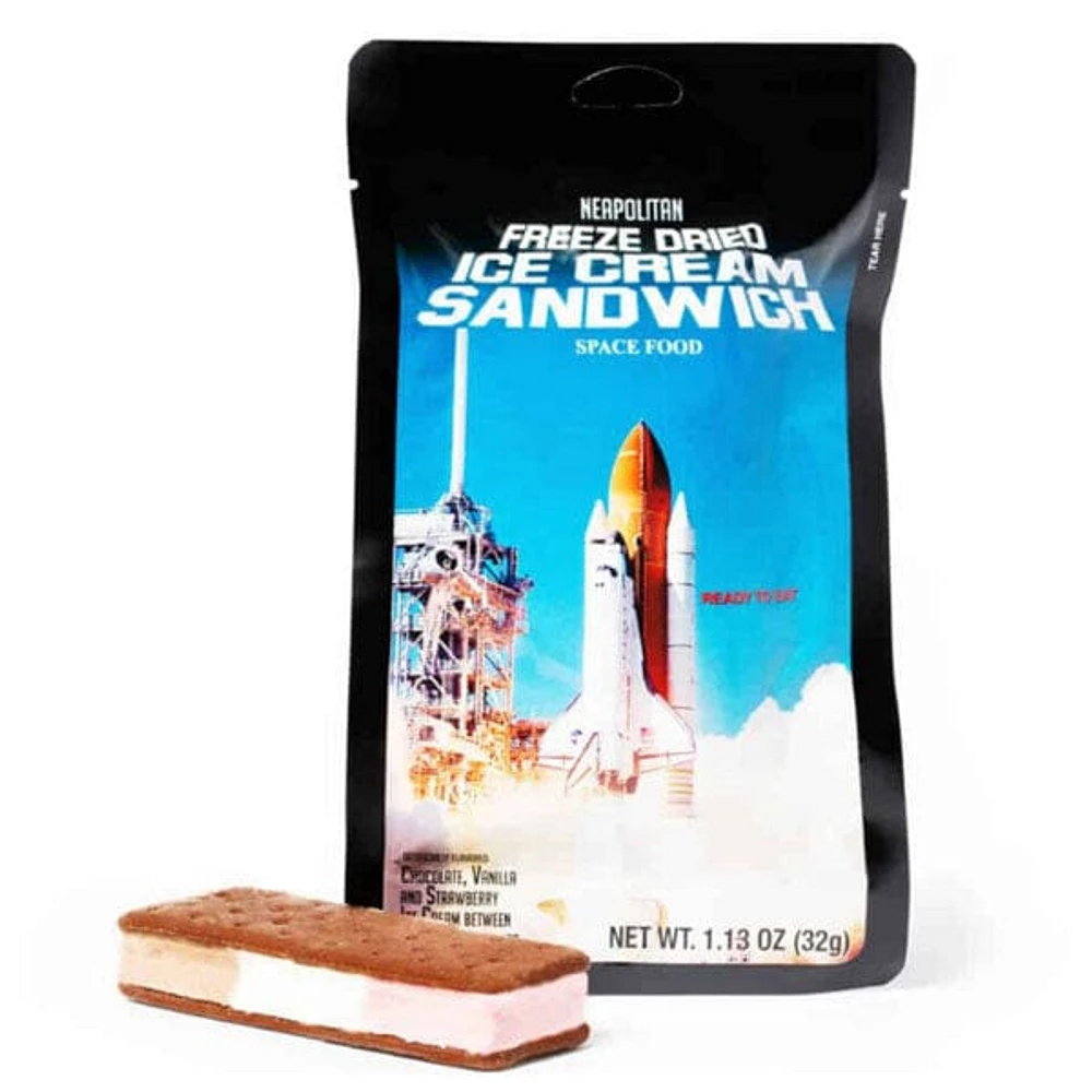 LuvyDuvy Astronaut Space Food Freeze-Dried Ice Cream Sandwich (1pc) Multiple Flavors