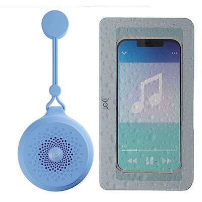 iJoy Hydro-Tunes Combo Pack: Bluetooth Shower Speaker & Waterproof Phone Case Set