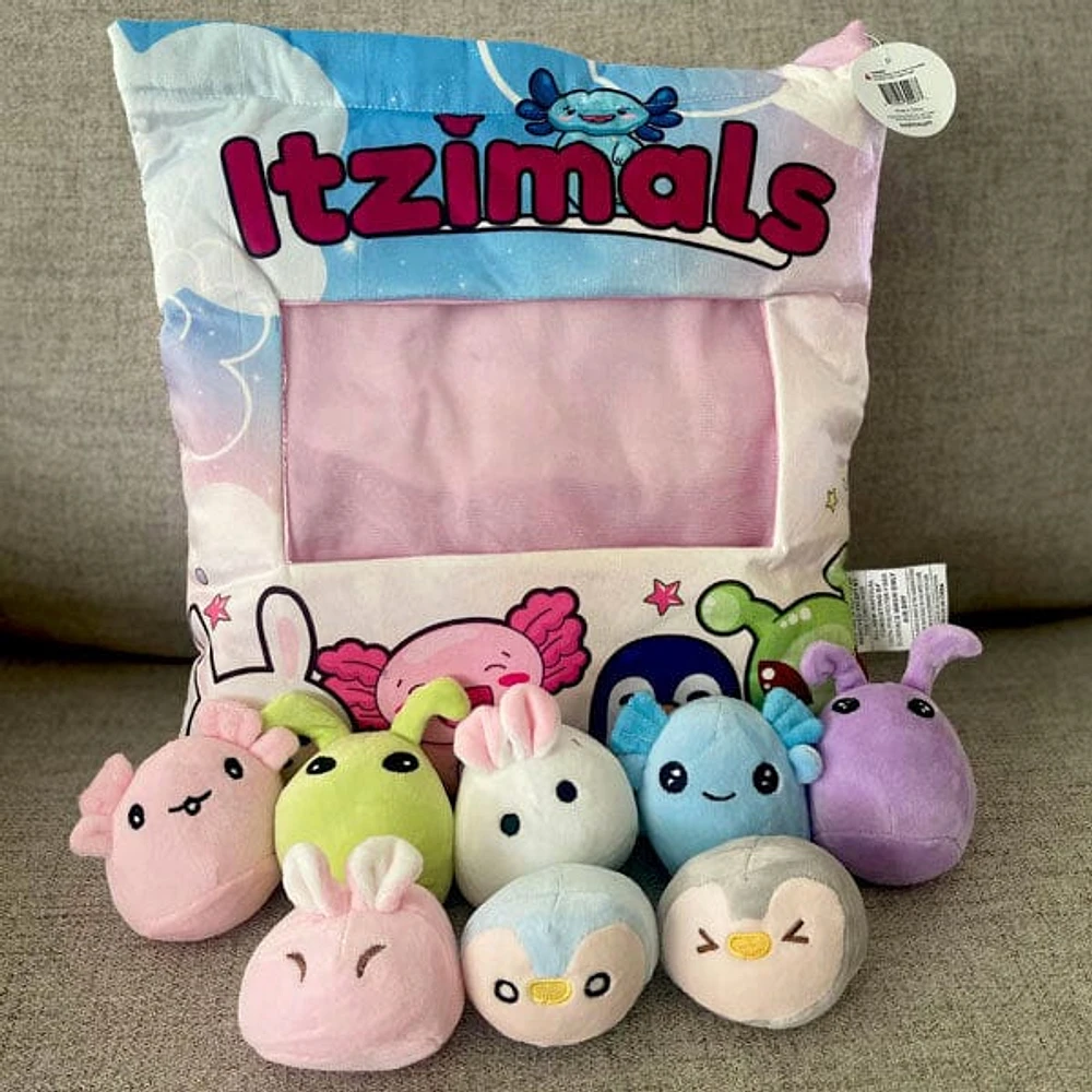 Itzimals Kawaii Snack Pillow Assorted Plush Animal Bag (Multiple Styles)