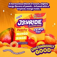 JOYRIDE™ Uncommon Candy™ Sugar-Free Keto Peachy Mango Rings Gummy Candy (50g)