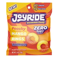 JOYRIDE™ Uncommon Candy™ Sugar-Free Keto Peachy Mango Rings Gummy Candy (50g)