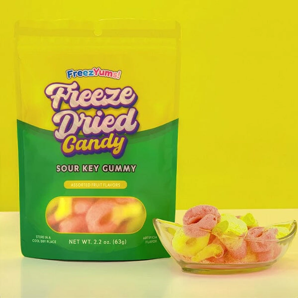 FreezYums! Freeze-Dried Sour Keys Gummy Candy