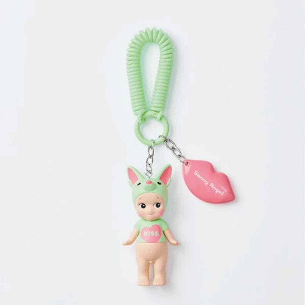 Sonny Angel Collectable Mini Cherub Keychain Figurines Kiss Kiss Series Blind Box (1pc)