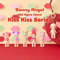 Sonny Angel Collectable Mini Cherub Keychain Figurines Kiss Kiss Series Blind Box (1pc)