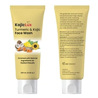 KojicLux Kojic Acid & Turmeric Face Wash Facial Cleanser (250mL)