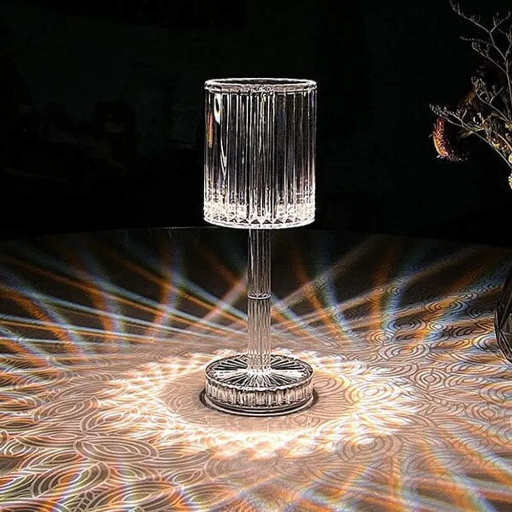 KaleidoGlow | LED Crystal Projection Table Lamp