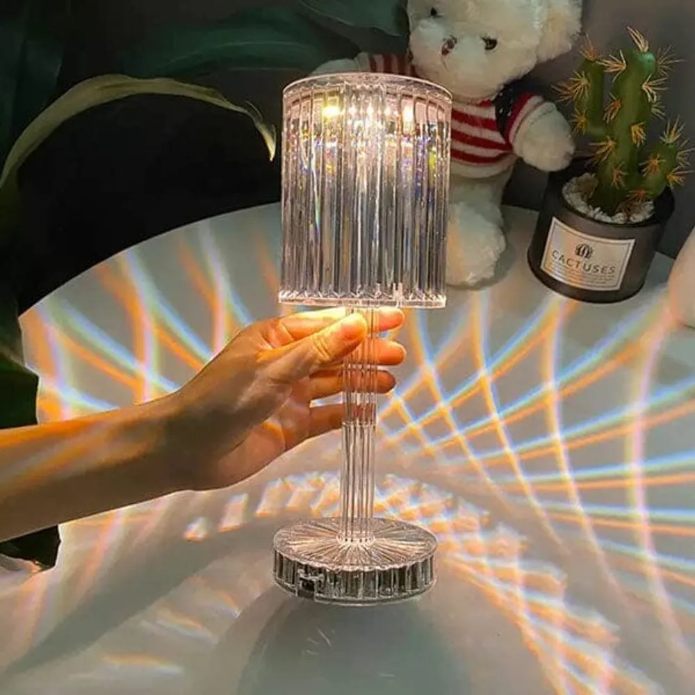 KaleidoGlow | LED Crystal Projection Table Lamp