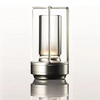 TruLumi Crystal Lantern Silver LED Table Lamp