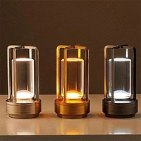 TruLumi Crystal Lantern Silver LED Table Lamp