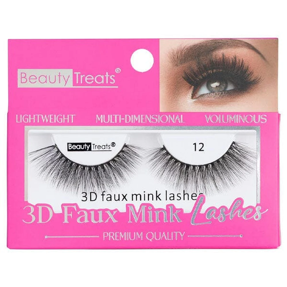 Beauty Treats® 3D Faux Mink Strip Lashes (Multiple Styles)