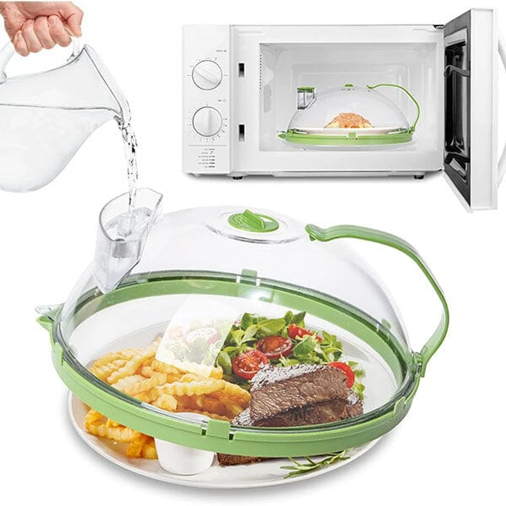 ProKitchen HeatHalo Microwave Food Steamer & Cover