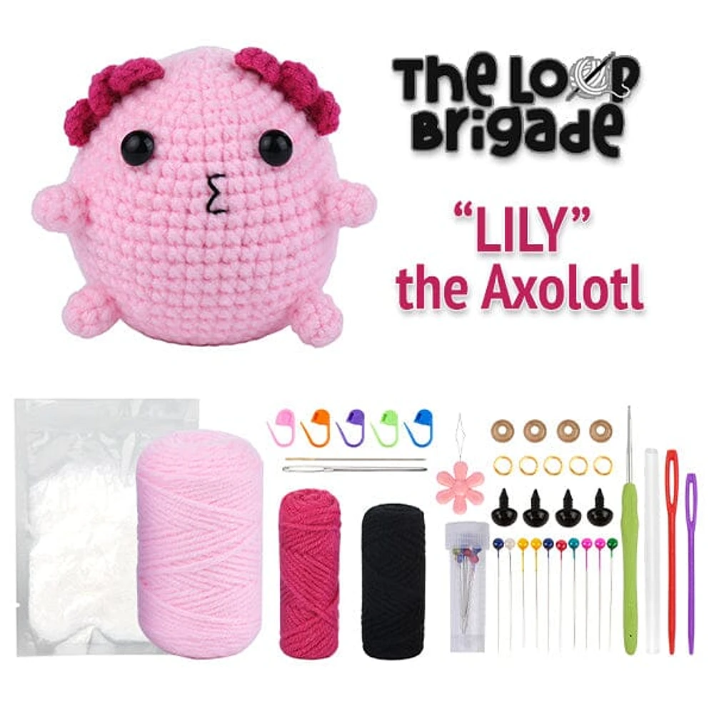 The LOOP Brigade: DIY Mini Crochet Plush Toy Complete Kit For Beginners (Multiple Characters)