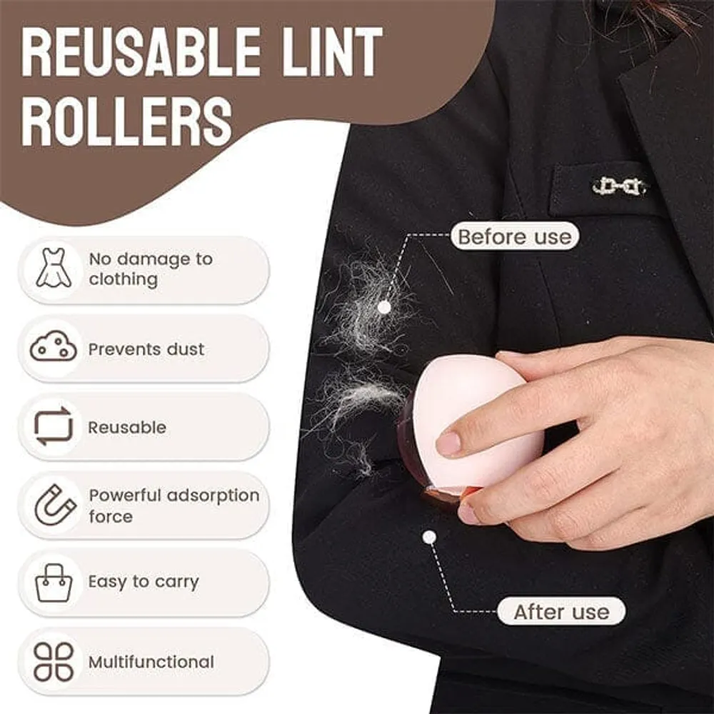 Rolleze Washable Sticky Gel Lint Roller Ball