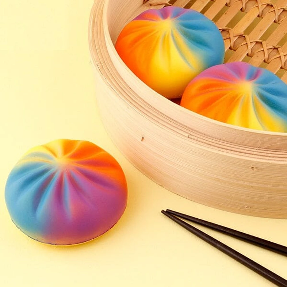 Dumpling Squishy - Mystery Rainbow Bun Fidget Toy