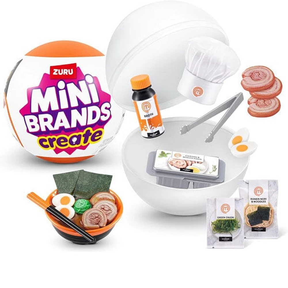 ZURU 5 Surprise Mini Brands CREATE MasterChef Make-Your-Own Minis Series 1