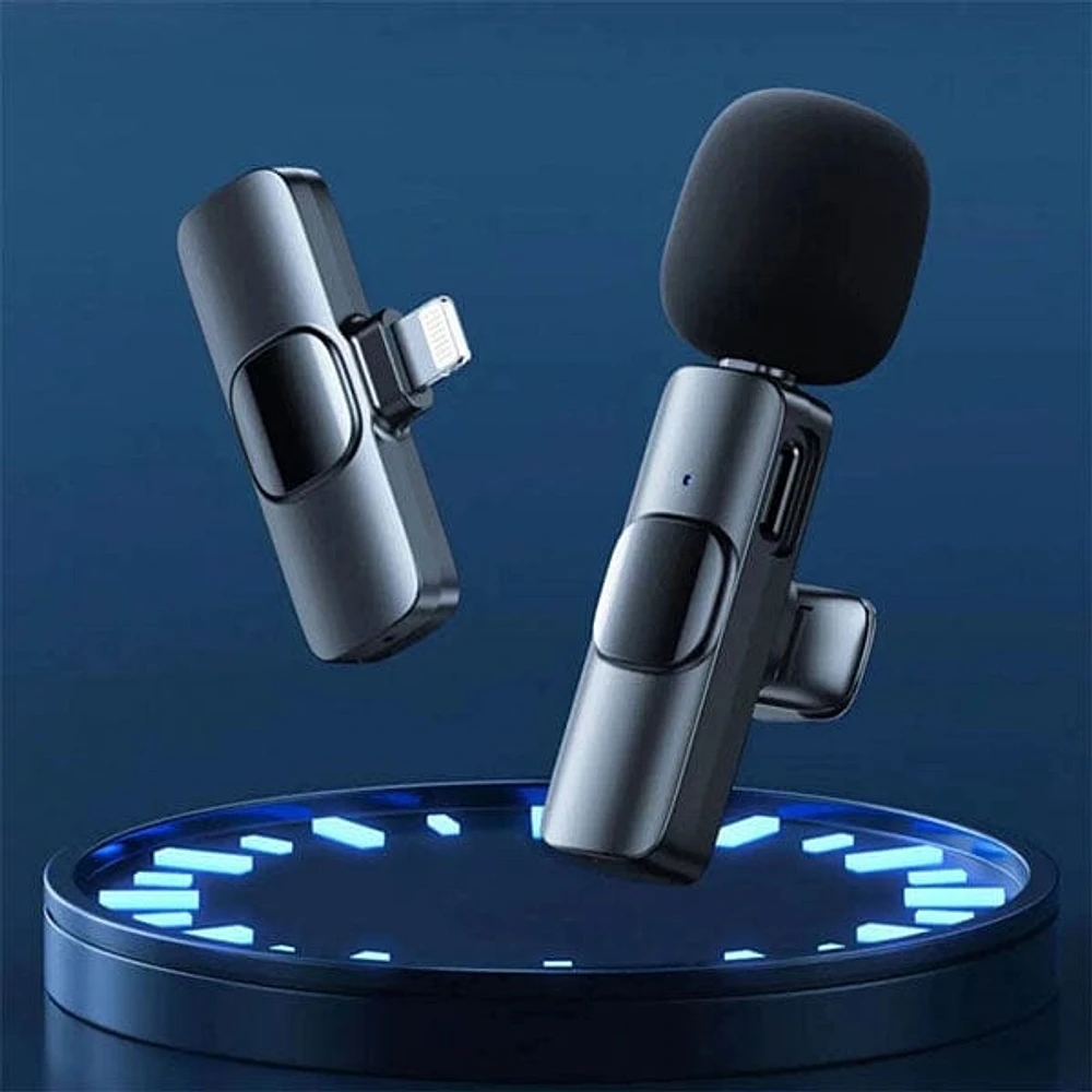 GearWaves: Mini Wireless Clip-On Microphone (Smartphone Compatible)