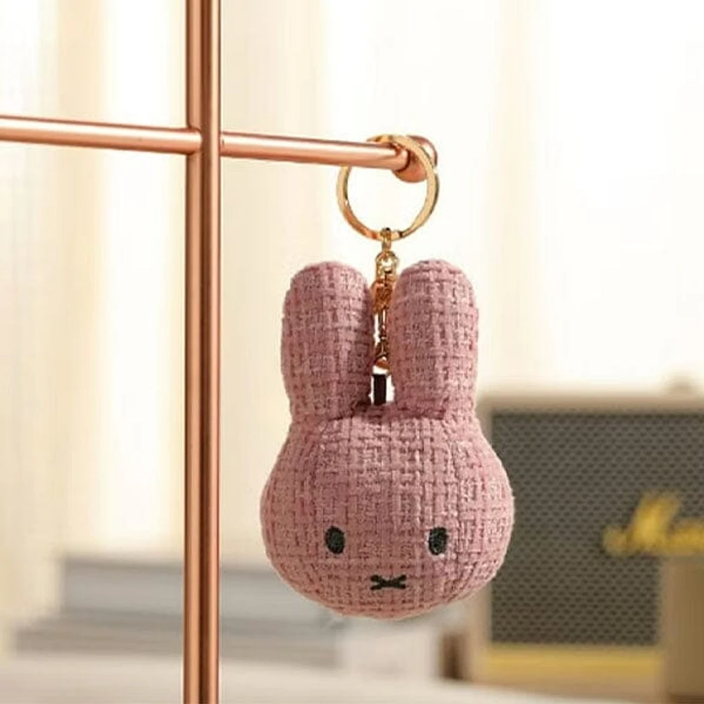 Dutch Miffy 4" Plush Keychain Clip in Pink