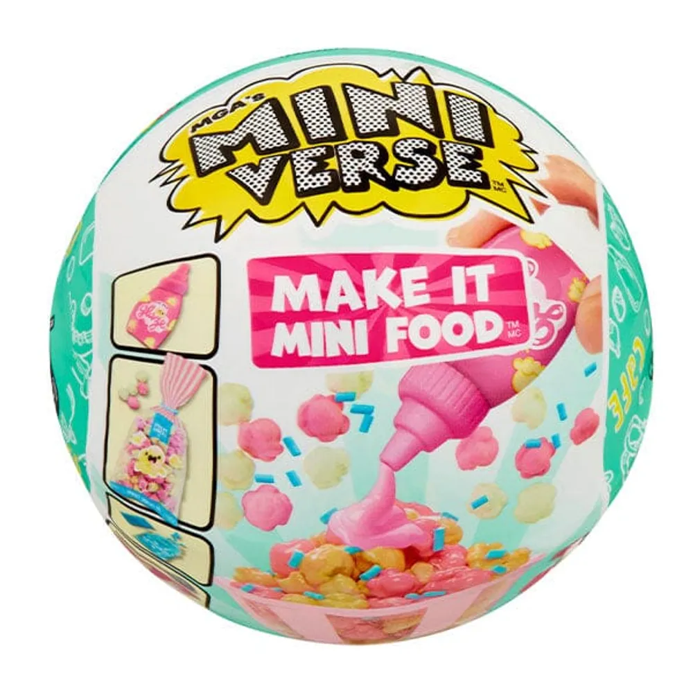 MGA Miniverse Make It Mini Food Cafe Series 1 Mini Collectibles, Blind Packaging, DIY, Resin Play, Stocking Stuffer, Not Edible, Collectors, 8+