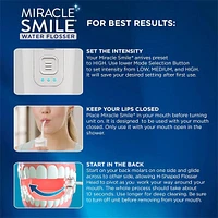 Ontel Miracle Smile Water Flosser Deluxe Pro for Teeth & Gum Health