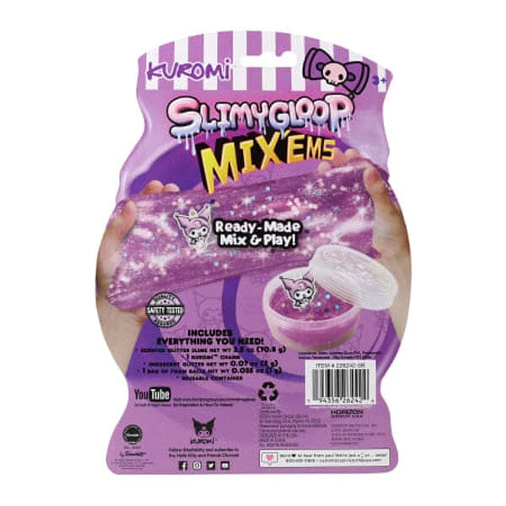 Sanrio Hello Kitty & Friends SlimyGloop Mix'Ems Pre-Made Slime Accessories Kit (2.5oz) Multiple Styles