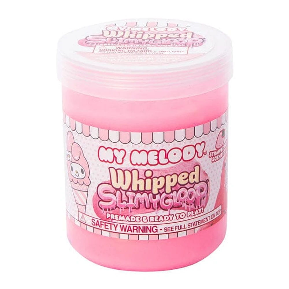 Sanrio Hello Kitty & Friends Whipped SlimyGloop Ice Cream Scented Pre-Made Ready To Play Slime (1 x 6.5oz Jar) Multiple Styles