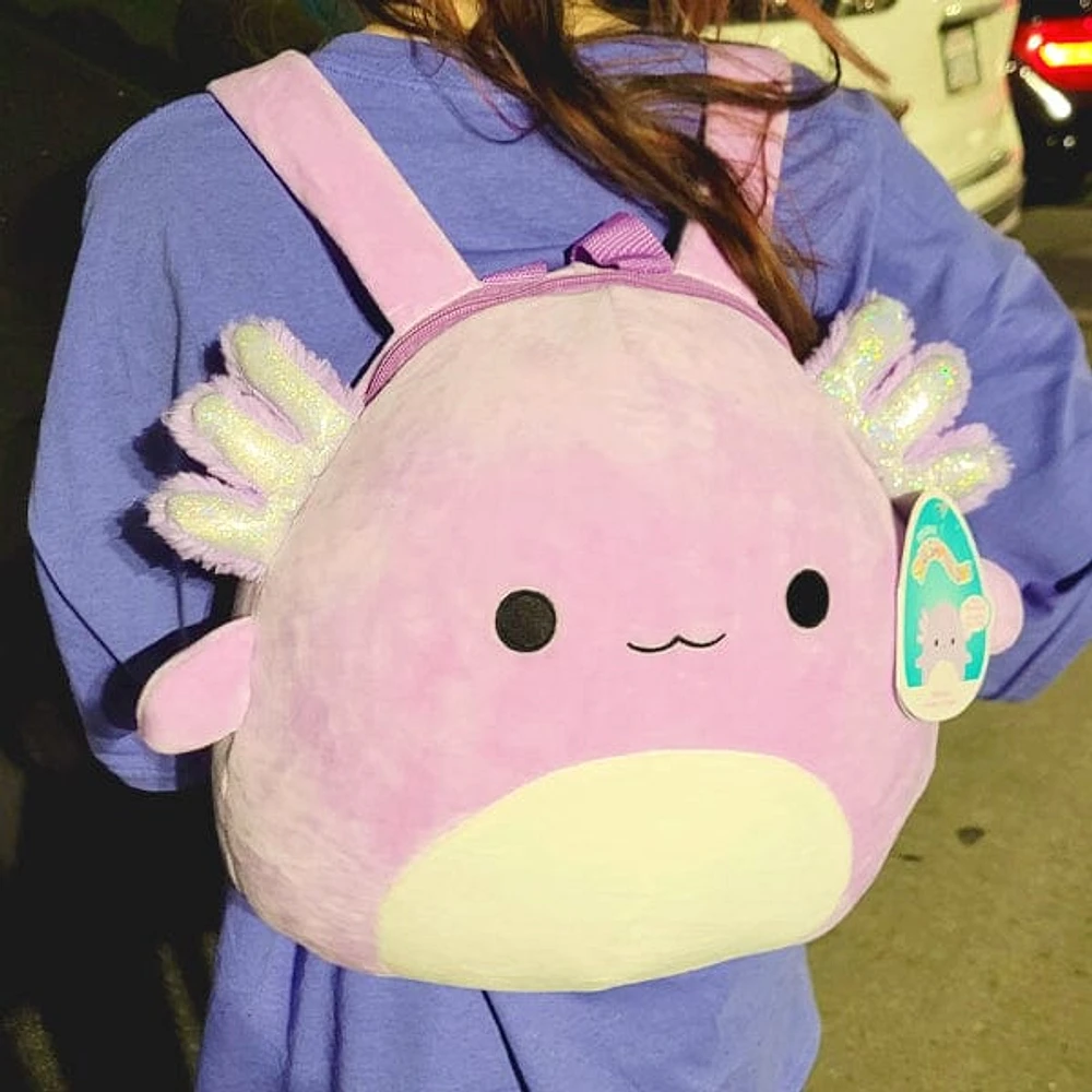 Squishmallows Super Soft Plush Backpacks Series 1 | Monica The Axolotl