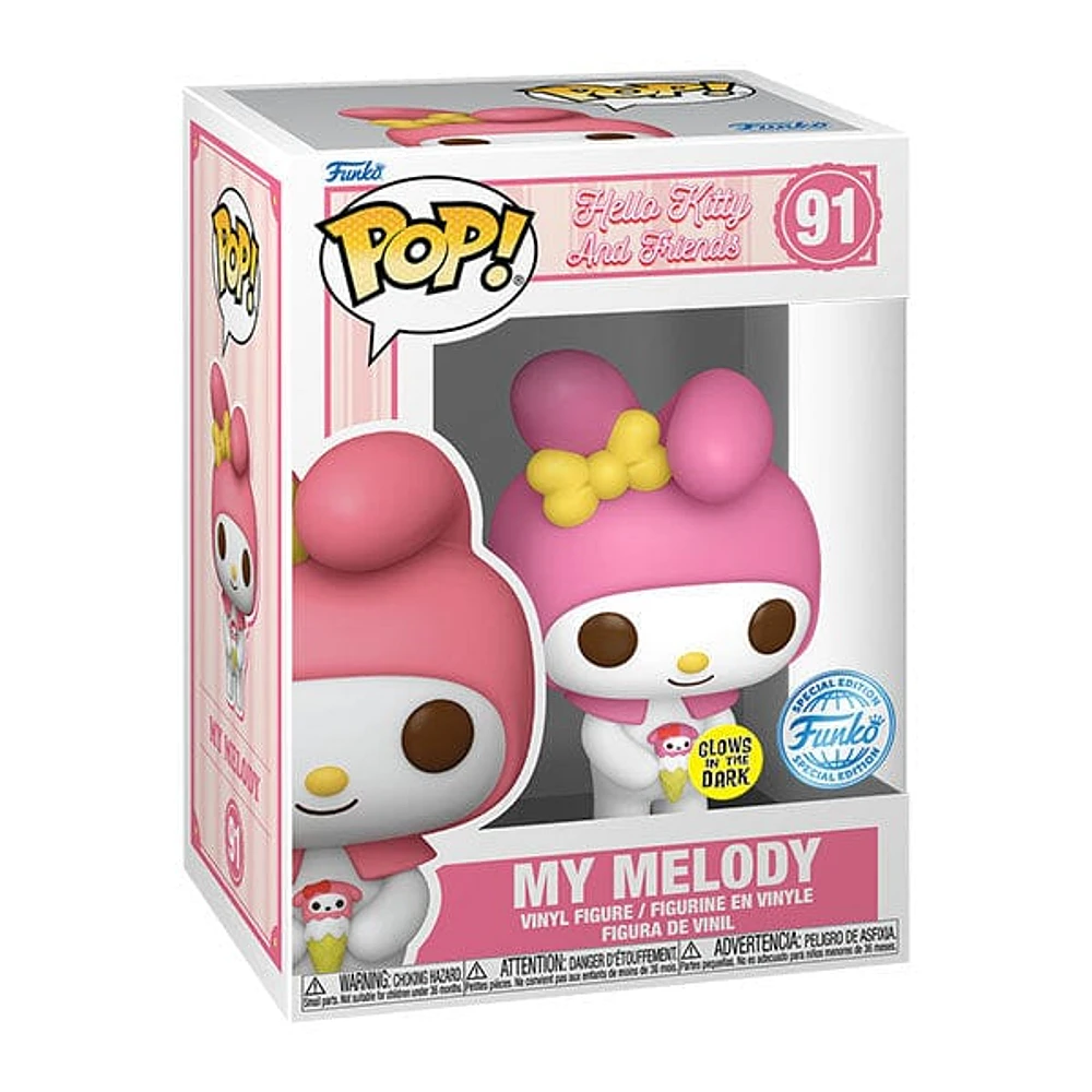 Funko POP! Sanrio: Hello Kitty and Friends - Glow-In-The-Dark My Melody (Exclusive!)