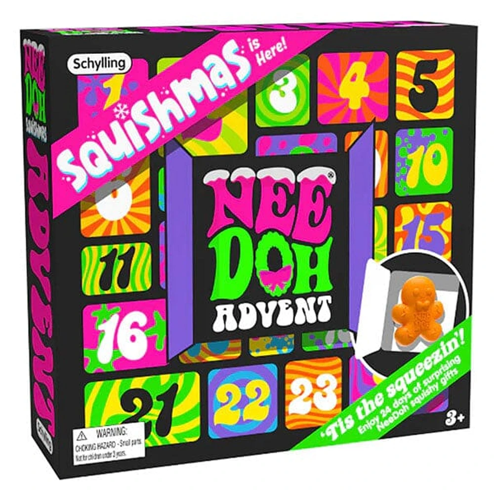 Nee Doh Squishy Fidget Toy Advent Calendar 2024 (24pc)