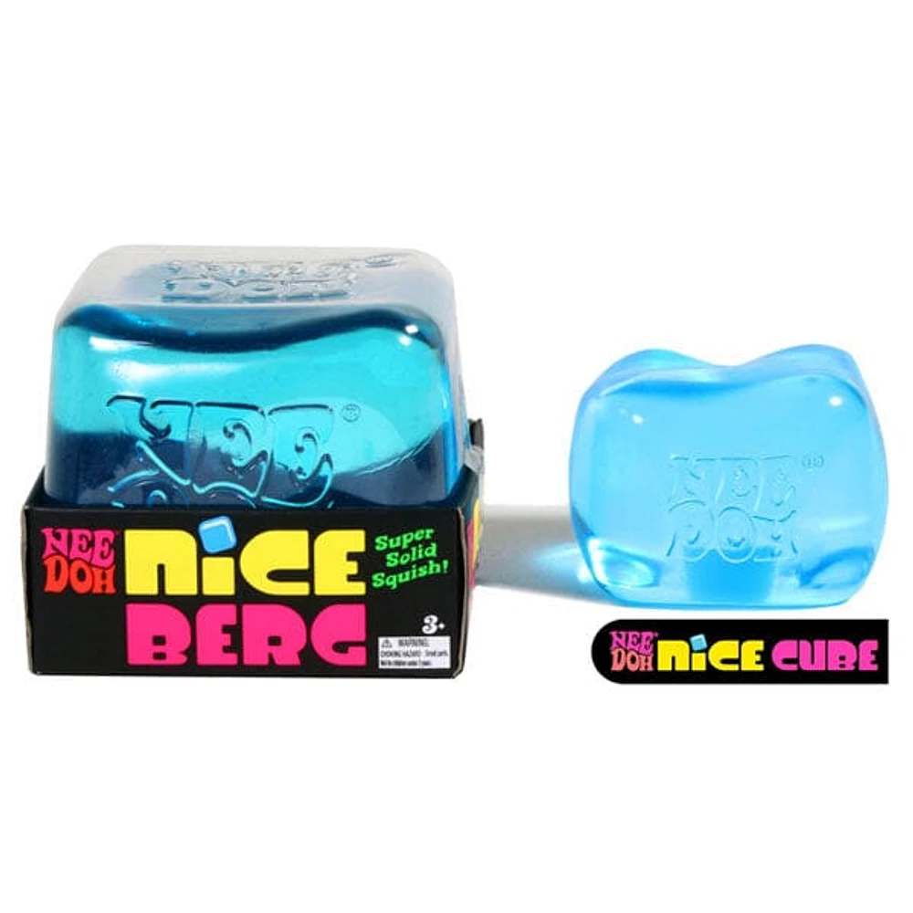 Nee Doh Nice Berg GIANT Blue Squishy Fidget Stress Ball (1pc)