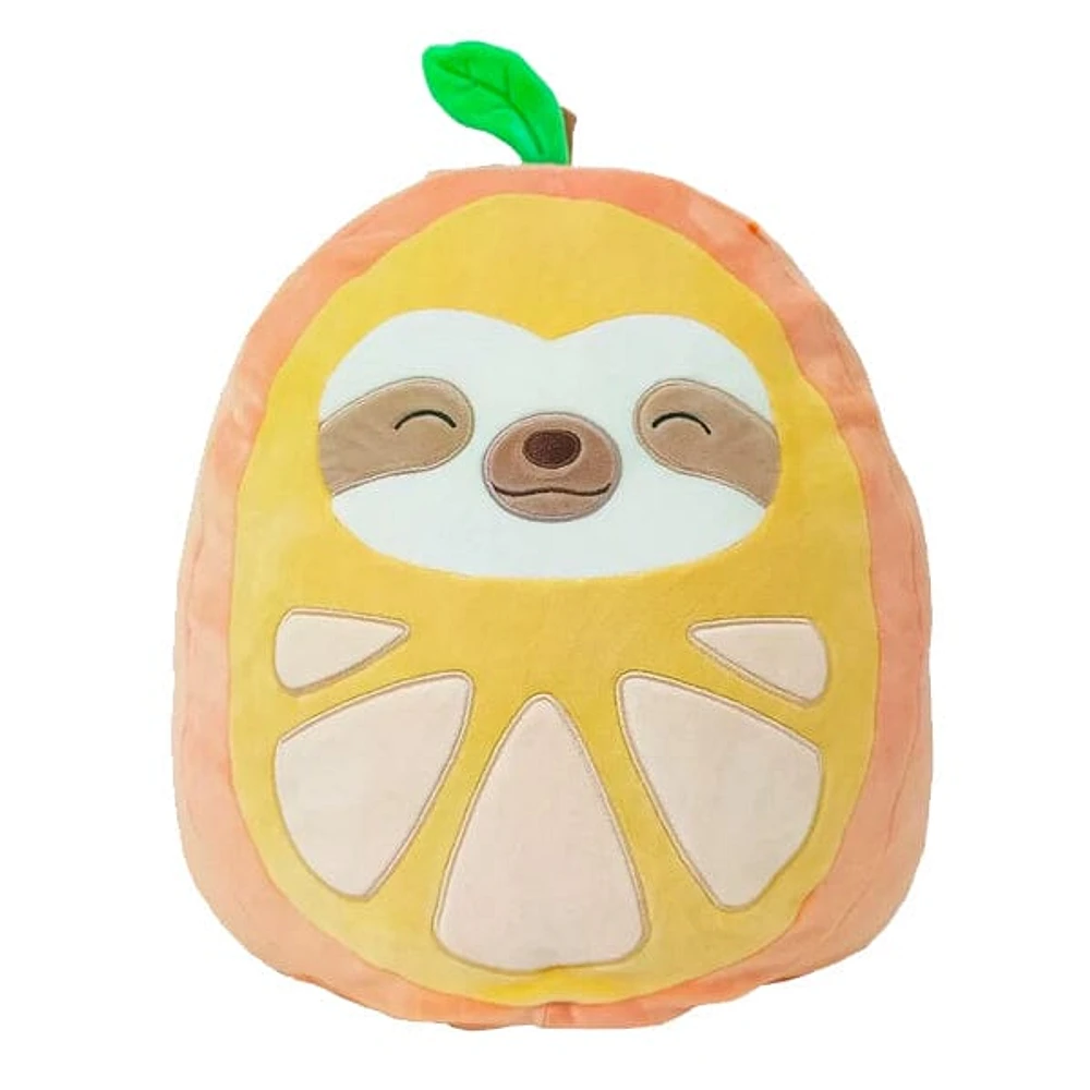 Squishmallows Super Soft Plush Toys | 8" Fruit Costume Squad | Simon The Orange Sloth