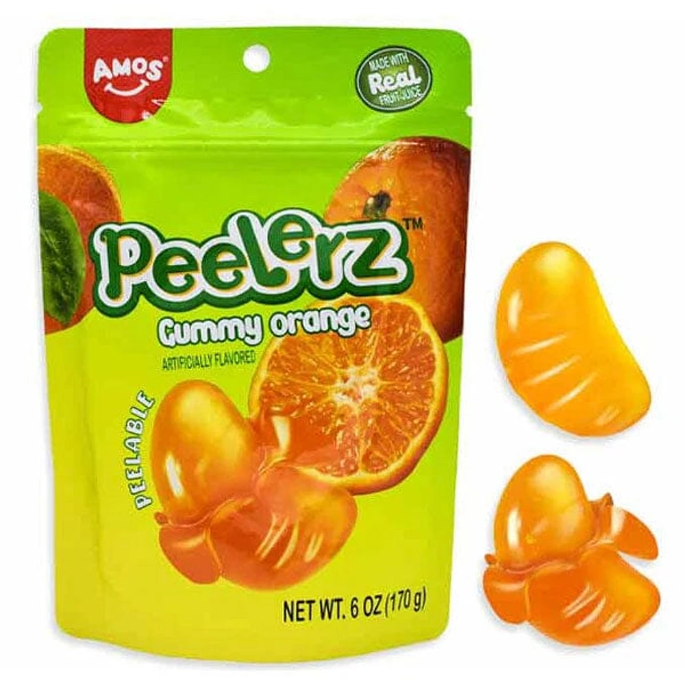 Amos 4D Peelerz Peelable Fruit Gummy Candy (6oz) Multiple Flavors