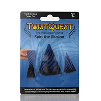 Twist Quest: 3D Printed Fidget Spiral Cone Toy ( & Black