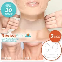 RevivaSkin Neck & Smile Lines (3pc) | Reusable Silicone Anti-Wrinkle Pads