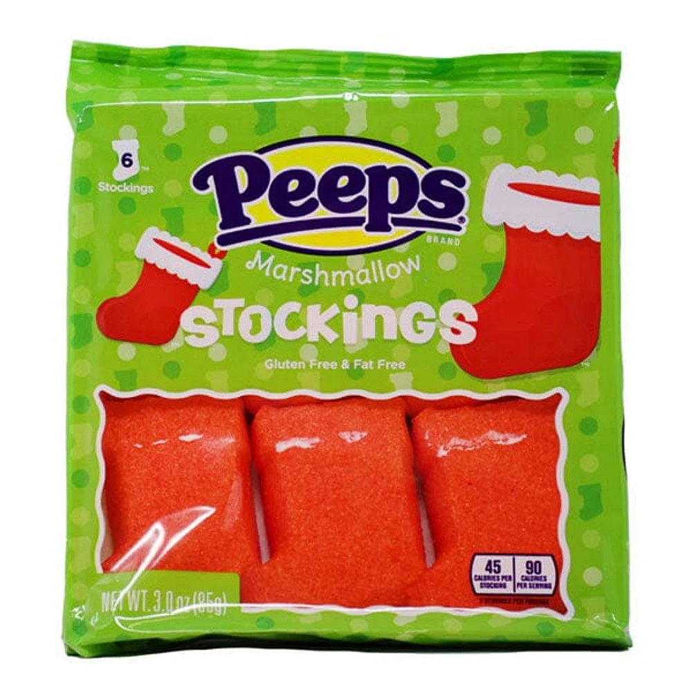 Peeps Christmas Christmas Stockings Marshmallow Candy (3oz)