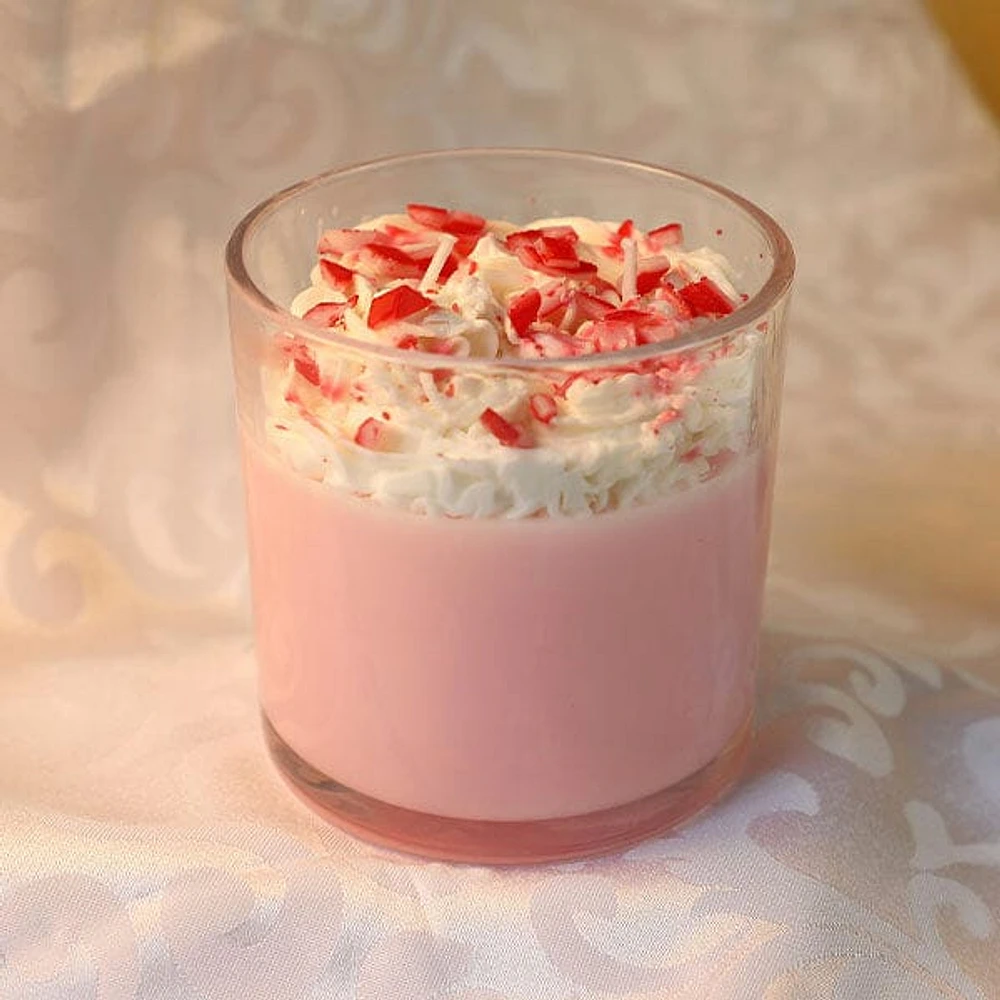 Hidden Gems Peppermint Milkshake Novelty Candle (1 Ring Inside)