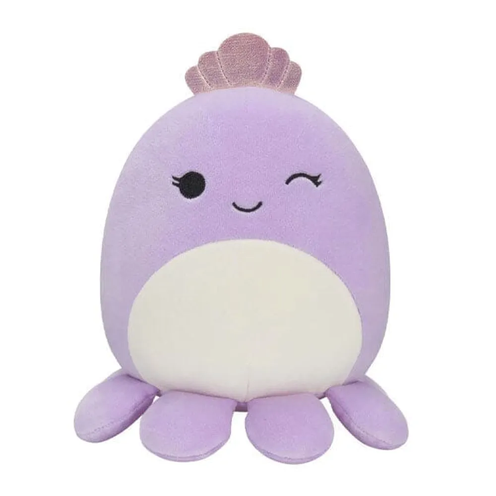 Squishmallows Super Soft Plush Toys | 7.5" Violet the Octopus (Tiara)