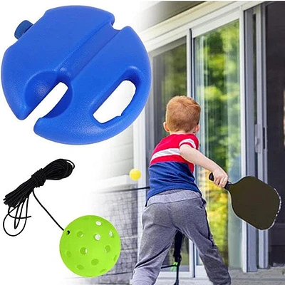 AceTrainer: Pickleball & Tennis Trainer Set w/ Water Baseboard For Rebound Practice