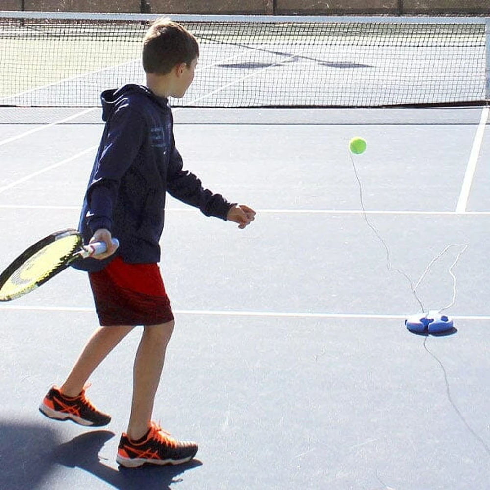 AceTrainer: Pickleball & Tennis Trainer Set w/ Water Baseboard For Rebound Practice