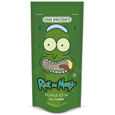 Van Holten's Rick & Morty Special Edition Dill Flavored Pickle Pouch (1pc)